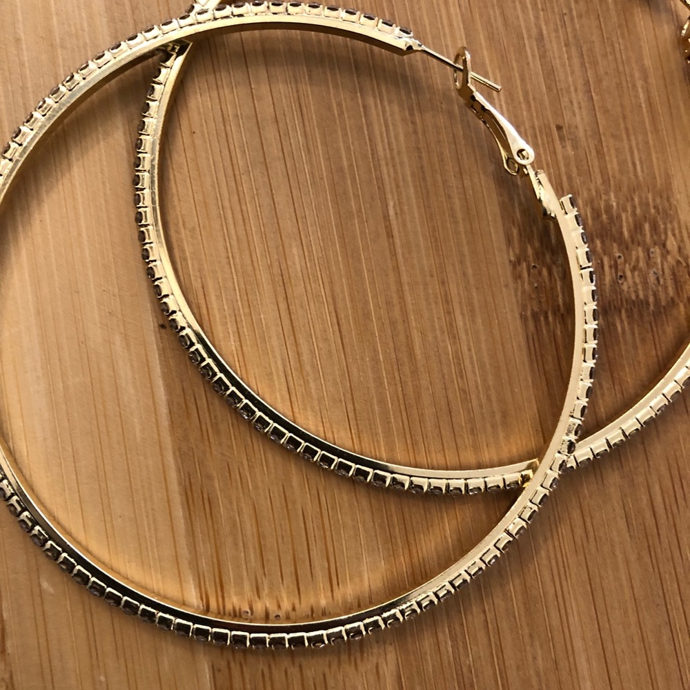 Rhinestone hoops